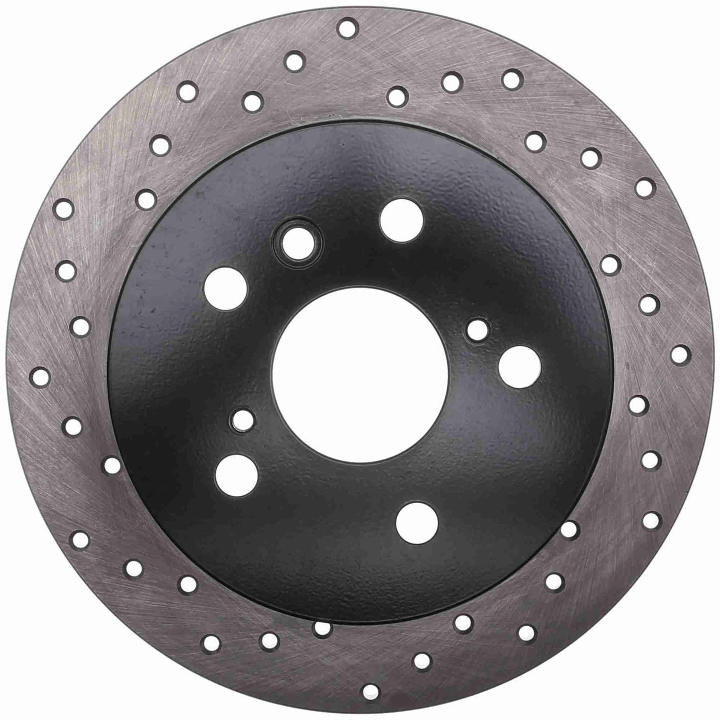 StopTech Sport Cross Drilled Brake Rotor; Rear Right