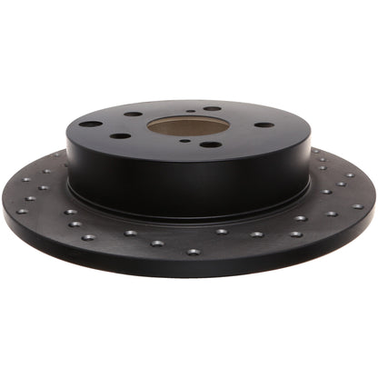 StopTech Sport Cross Drilled Brake Rotor; Rear Left