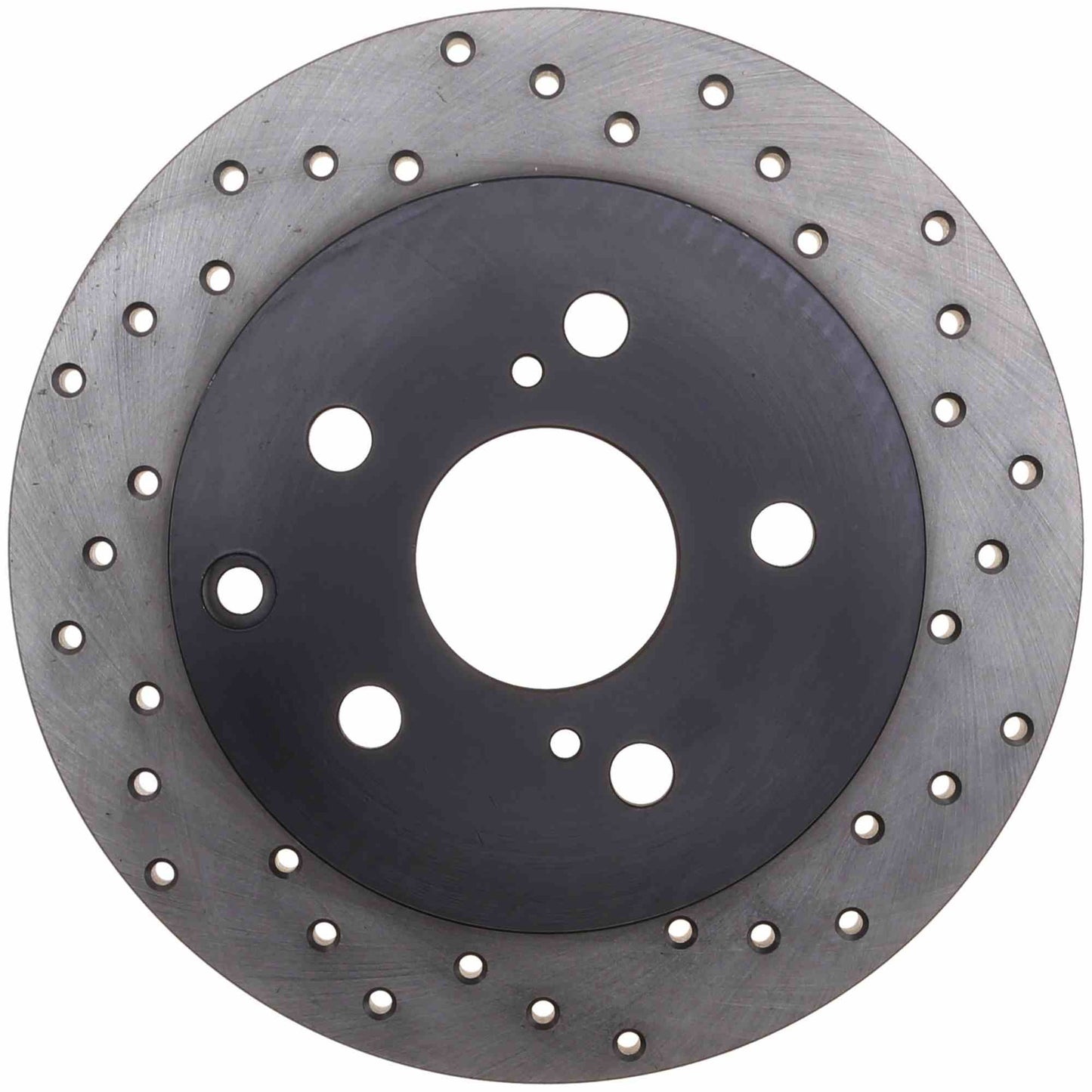 StopTech Sport Cross Drilled Brake Rotor; Rear Left