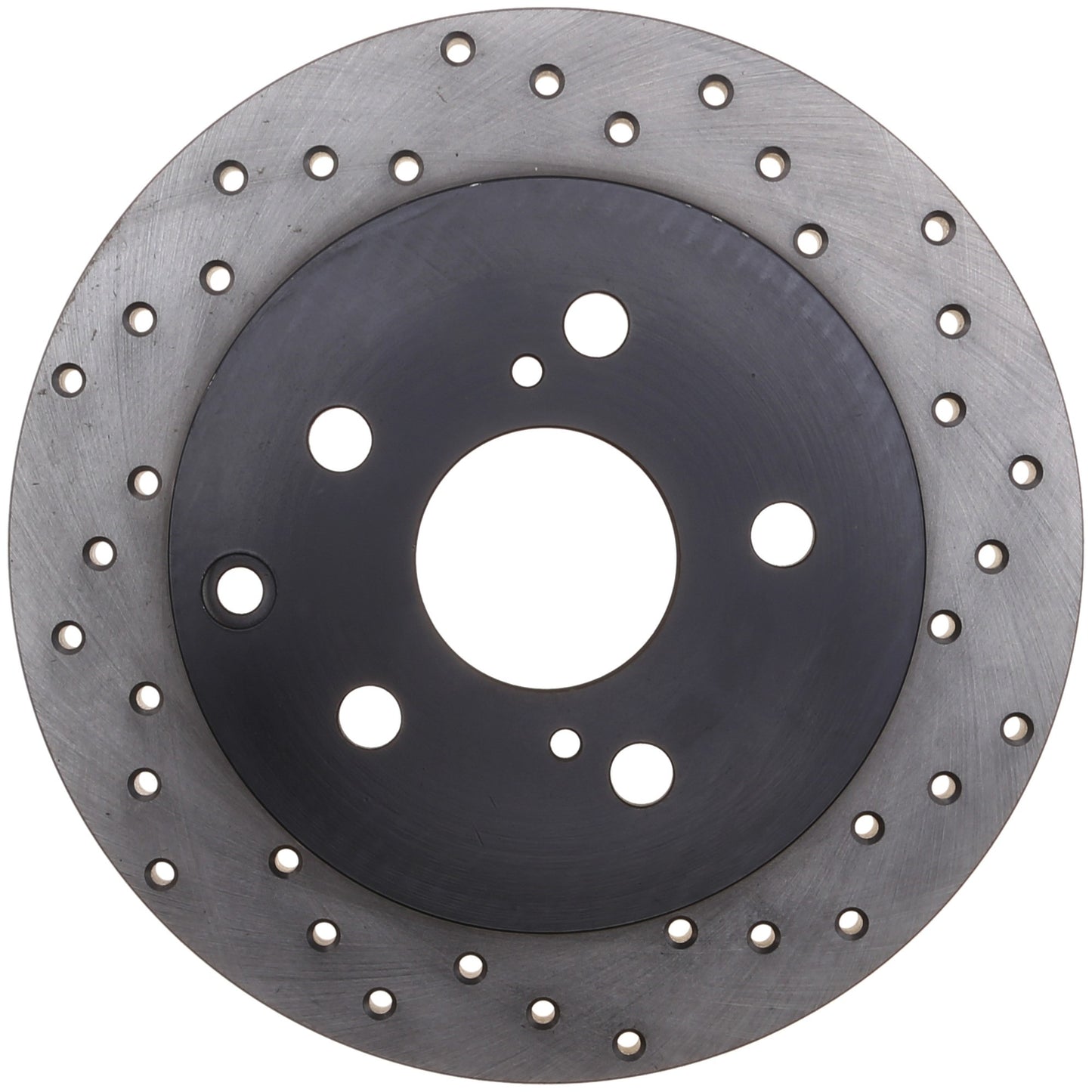 StopTech Sport Cross Drilled Brake Rotor; Rear Left