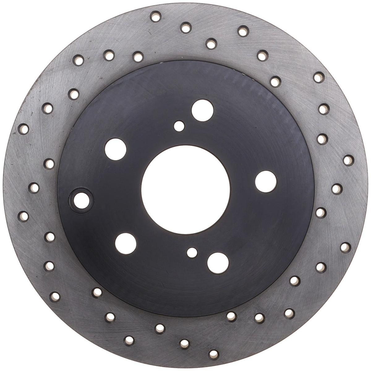 StopTech Sport Cross Drilled Brake Rotor; Rear Left