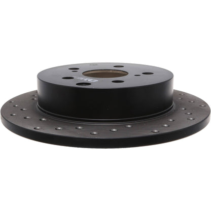 StopTech Sport Cross Drilled Brake Rotor; Rear Right
