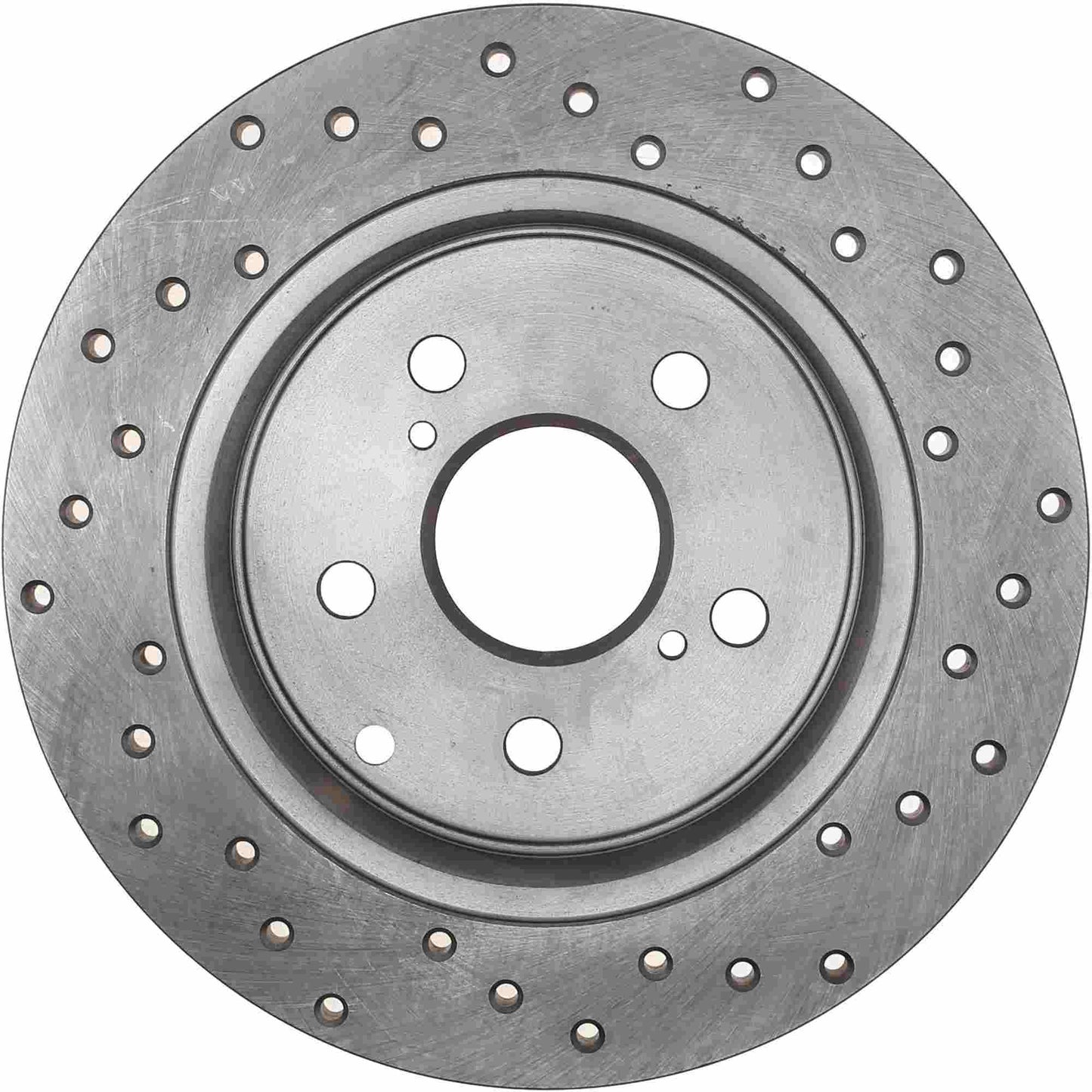 StopTech Sport Cross Drilled Brake Rotor; Rear Right