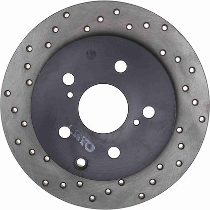 StopTech Sport Cross Drilled Brake Rotor; Rear Right