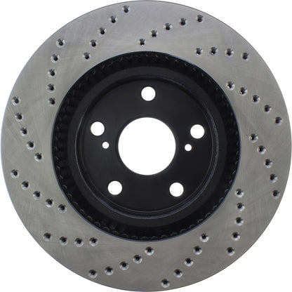 StopTech Sport Cryo Cross Drilled Brake Rotor; Front Left