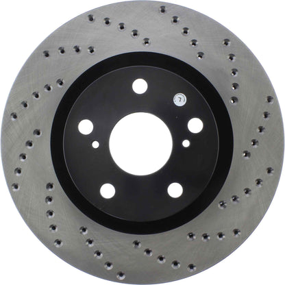 StopTech Sport Cryo Cross Drilled Brake Rotor; Front Left
