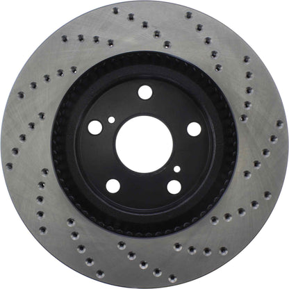 StopTech Sport Cryo Cross Drilled Brake Rotor; Front Right