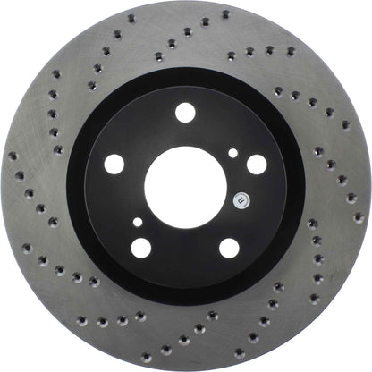 StopTech Sport Cryo Cross Drilled Brake Rotor; Front Right