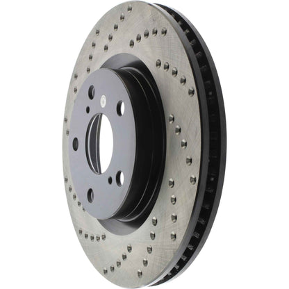 StopTech Sport Cryo Cross Drilled Brake Rotor; Front Right