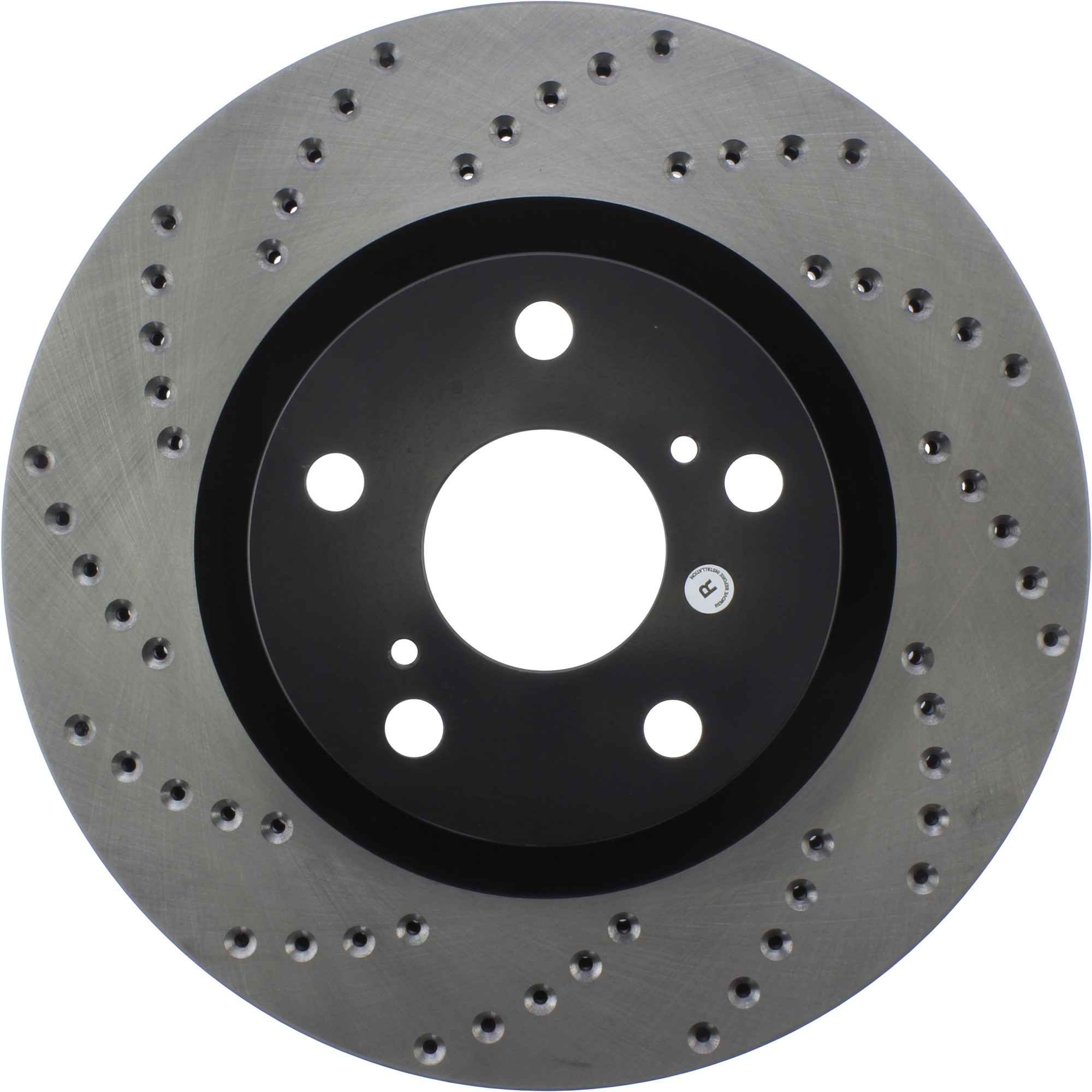 StopTech Sport Cross Drilled Brake Rotor; Front Right