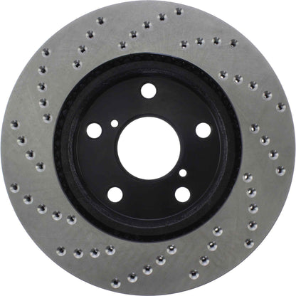 StopTech Sport Cryo Cross Drilled Brake Rotor; Front Left