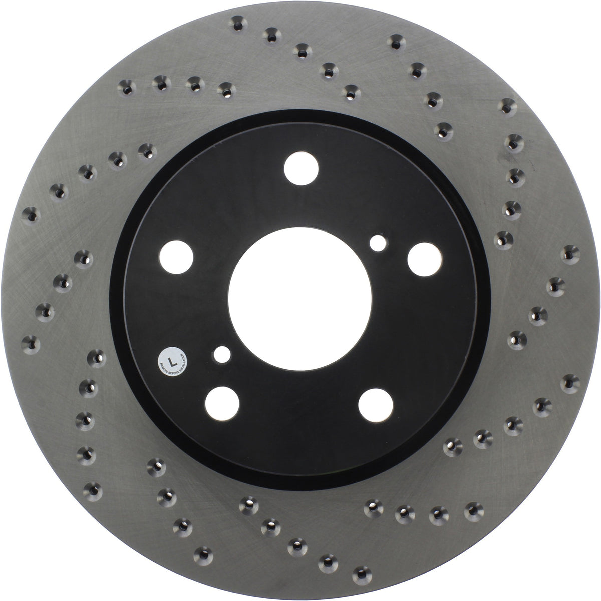 StopTech Sport Cryo Cross Drilled Brake Rotor; Front Left