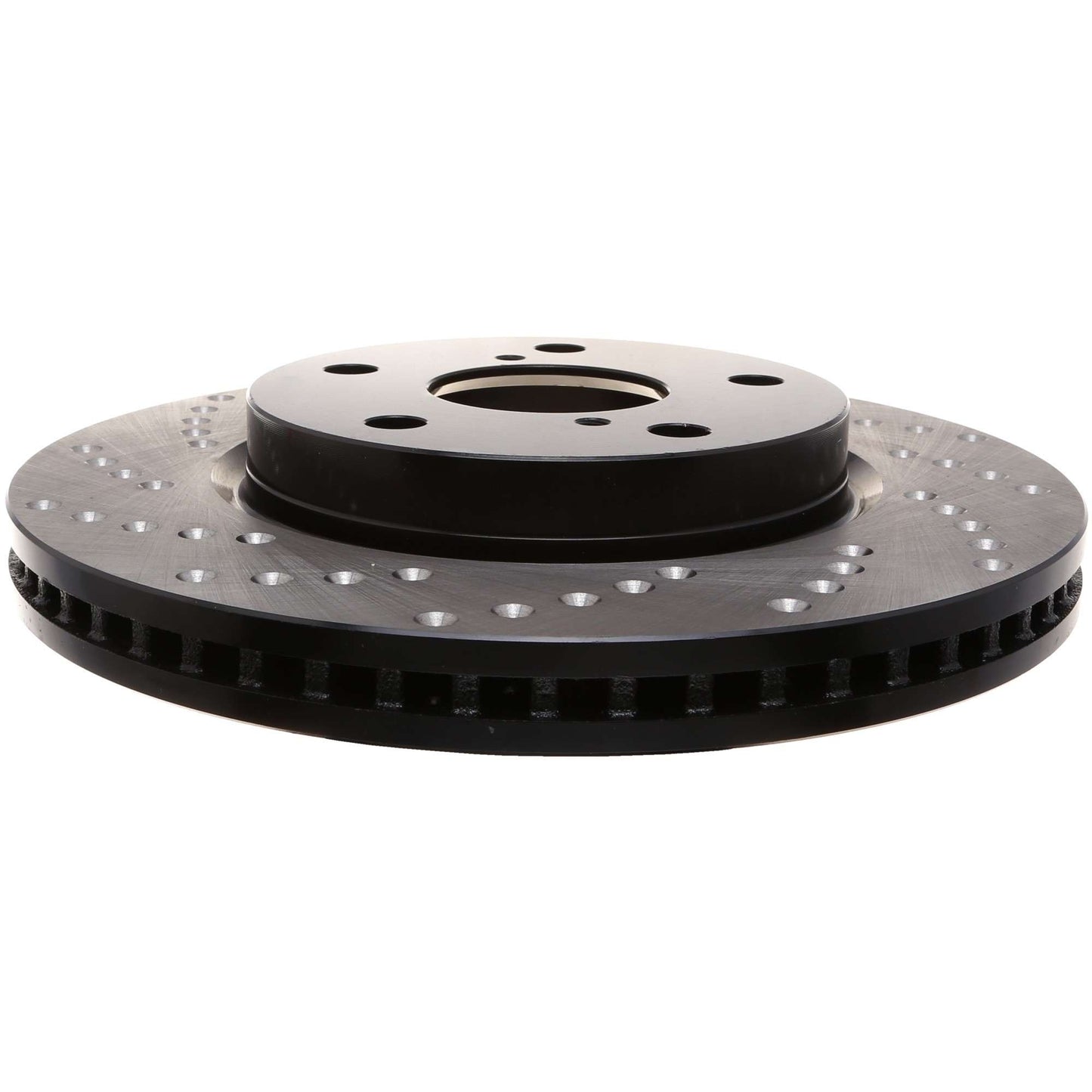 StopTech Sport Cross Drilled Brake Rotor; Front Right