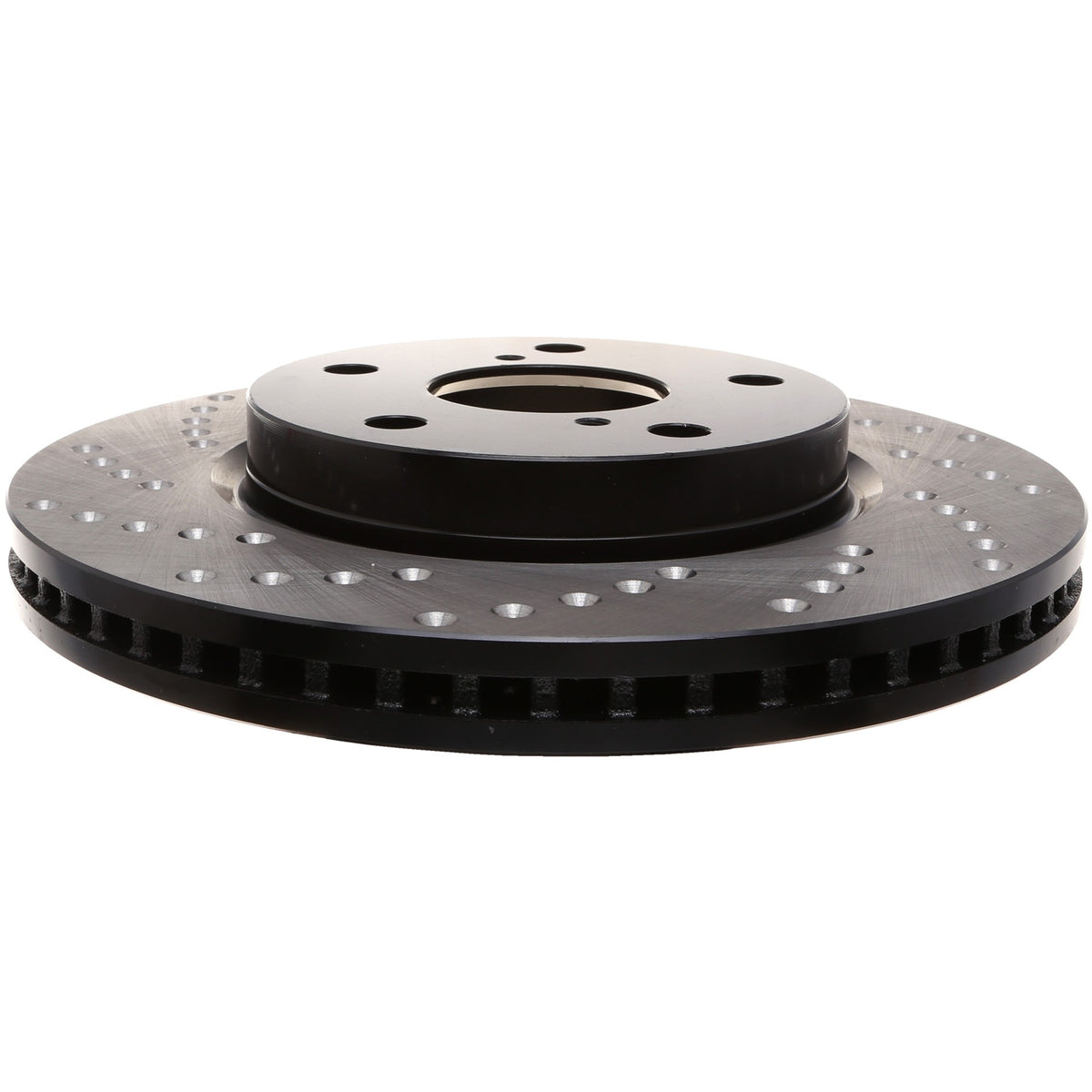 StopTech Sport Cross Drilled Brake Rotor; Front Right