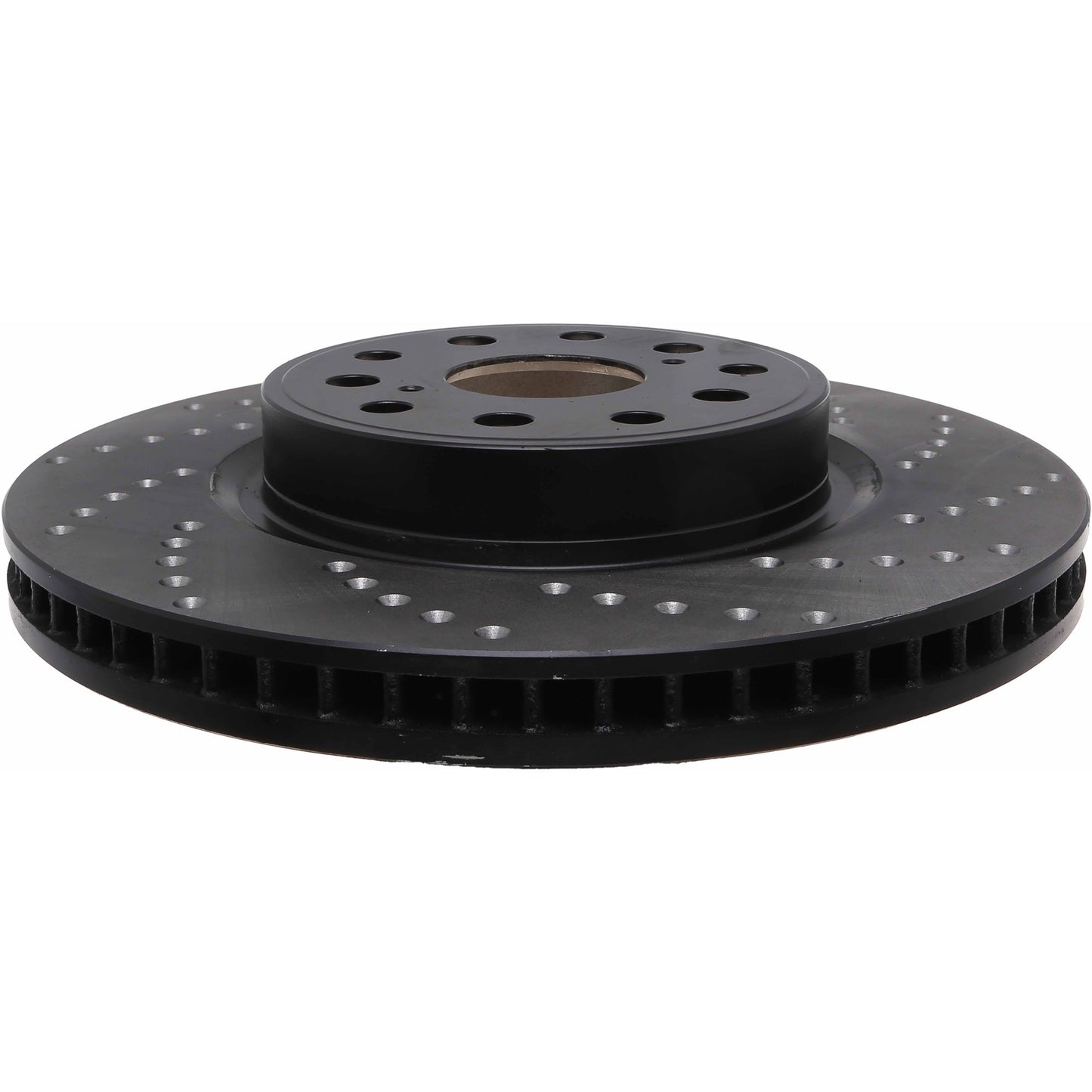 StopTech Sport Cross Drilled Brake Rotor; Front Left