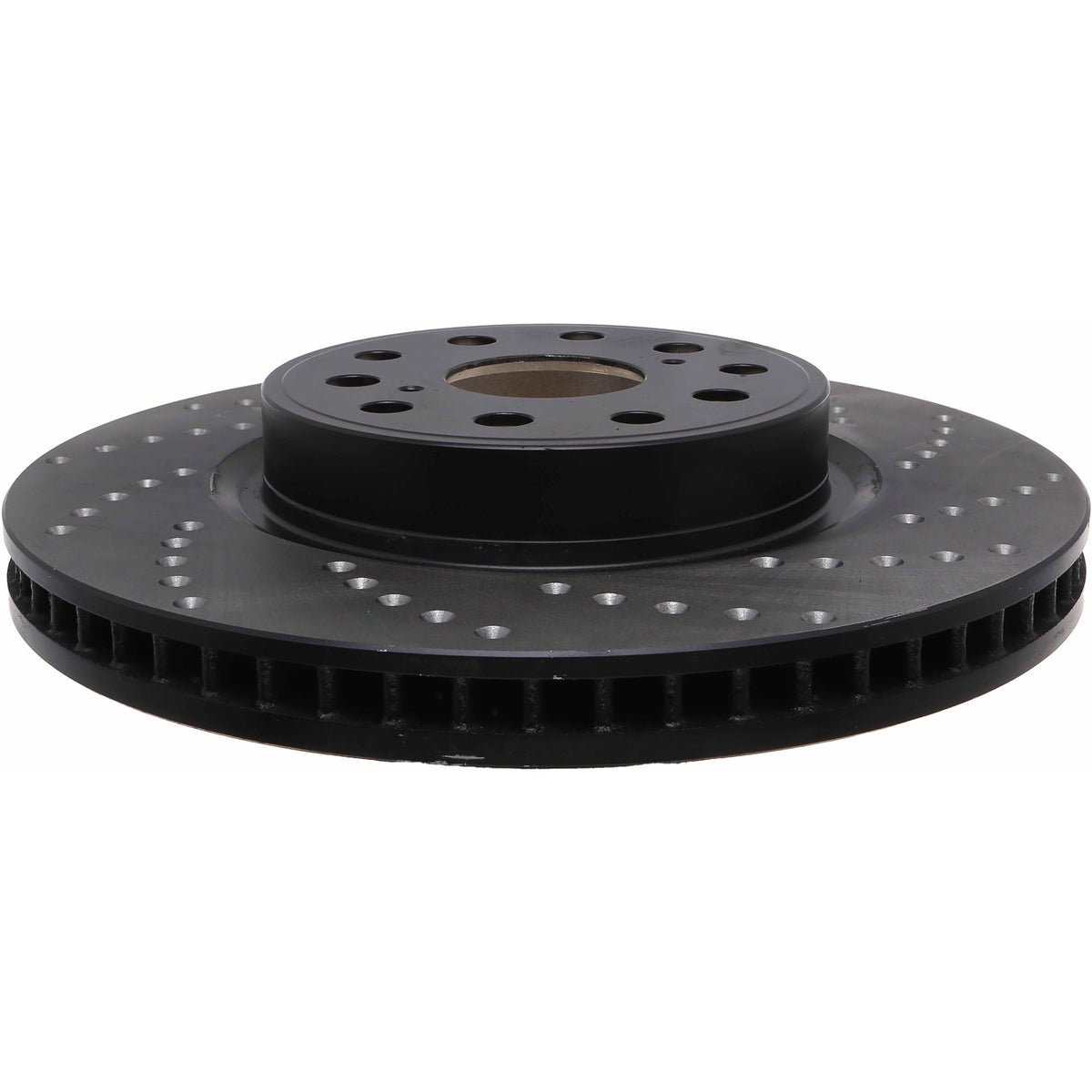 StopTech Sport Cross Drilled Brake Rotor; Front Left