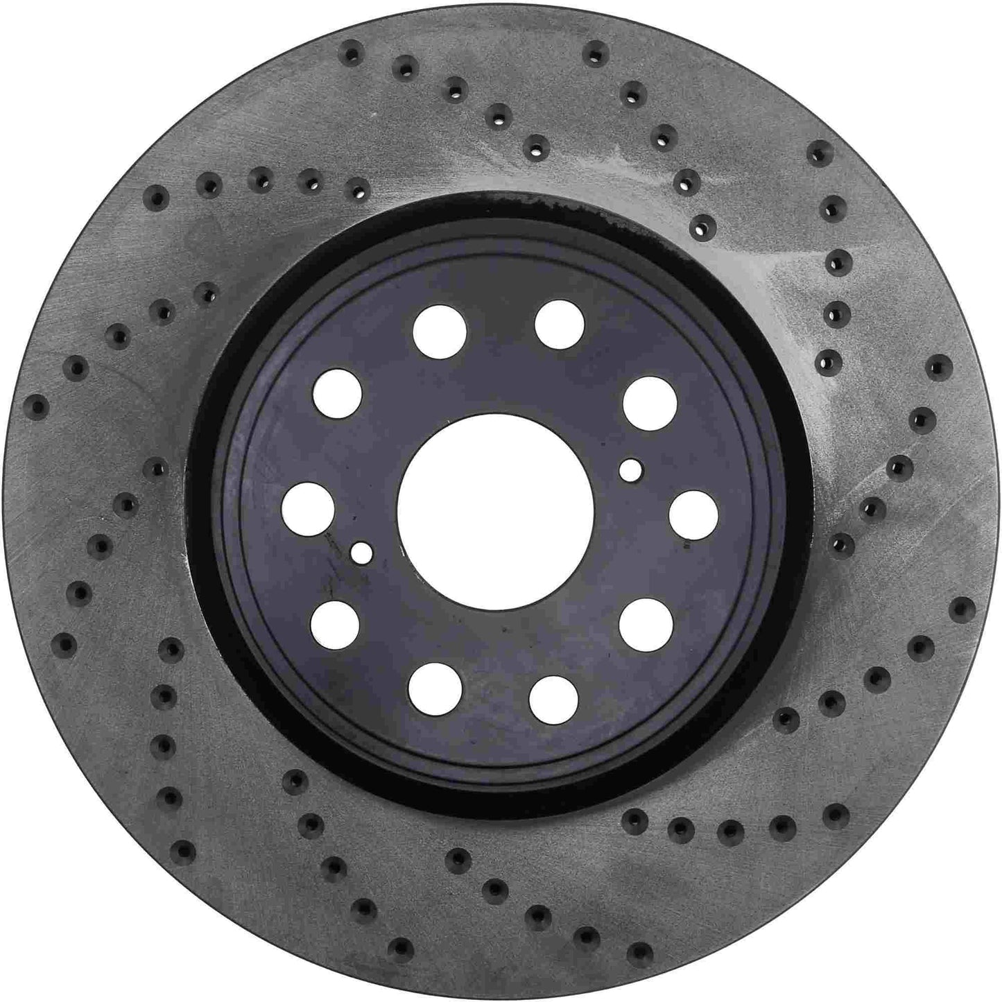 StopTech Sport Cross Drilled Brake Rotor; Front Left