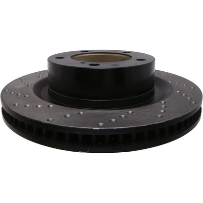 StopTech Sport Cryo Cross Drilled Brake Rotor; Front Right