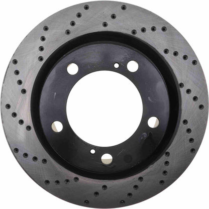 StopTech Sport Cryo Cross Drilled Brake Rotor; Front Right