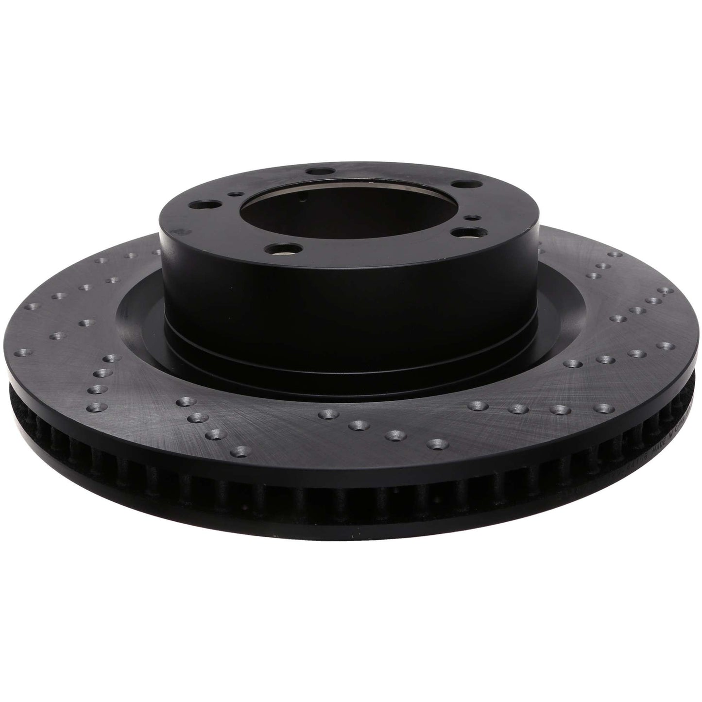 StopTech Sport Cross Drilled Brake Rotor; Front Left