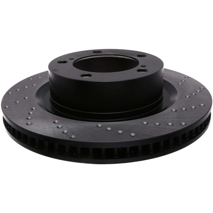 StopTech Sport Cross Drilled Brake Rotor; Front Left