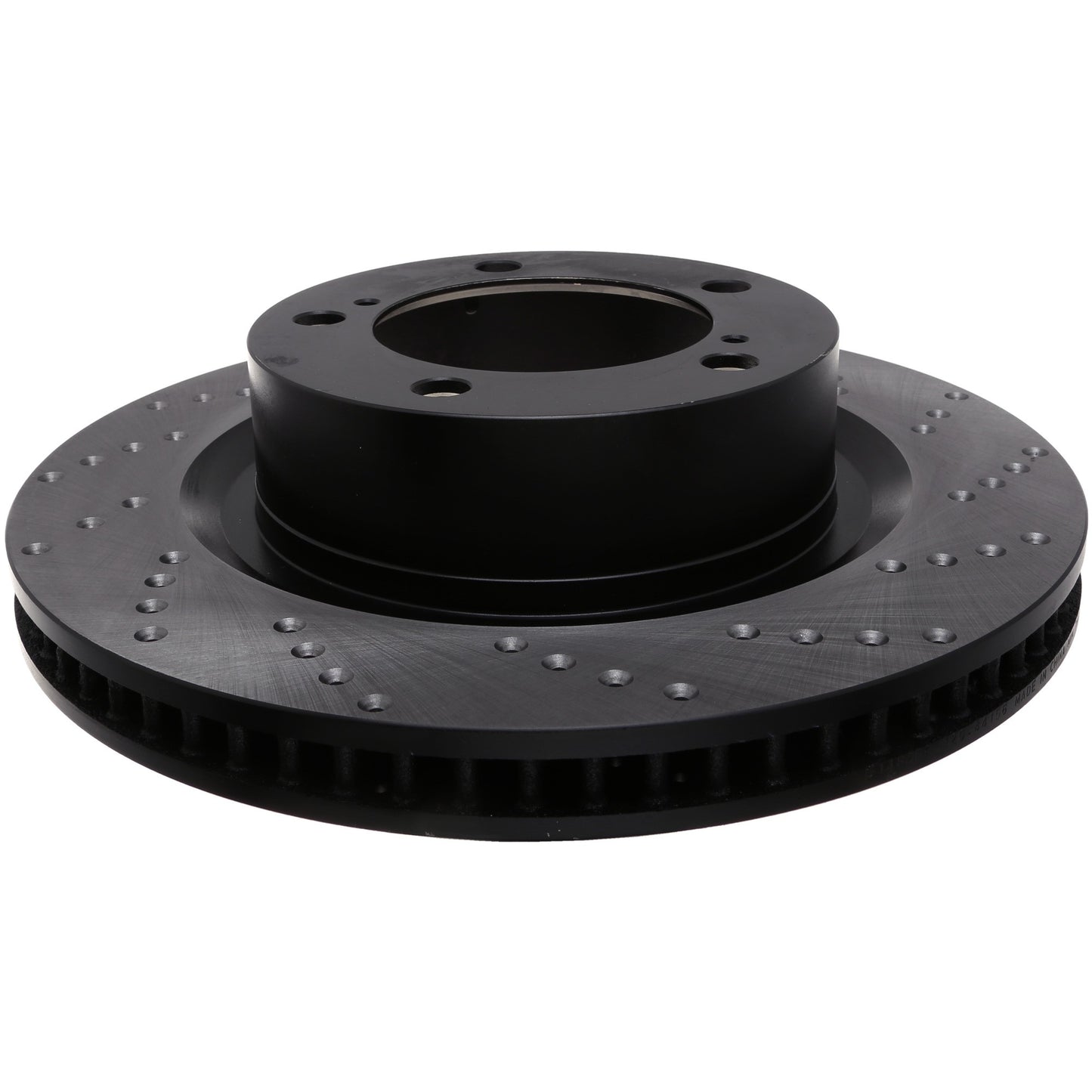StopTech Sport Cross Drilled Brake Rotor; Front Left