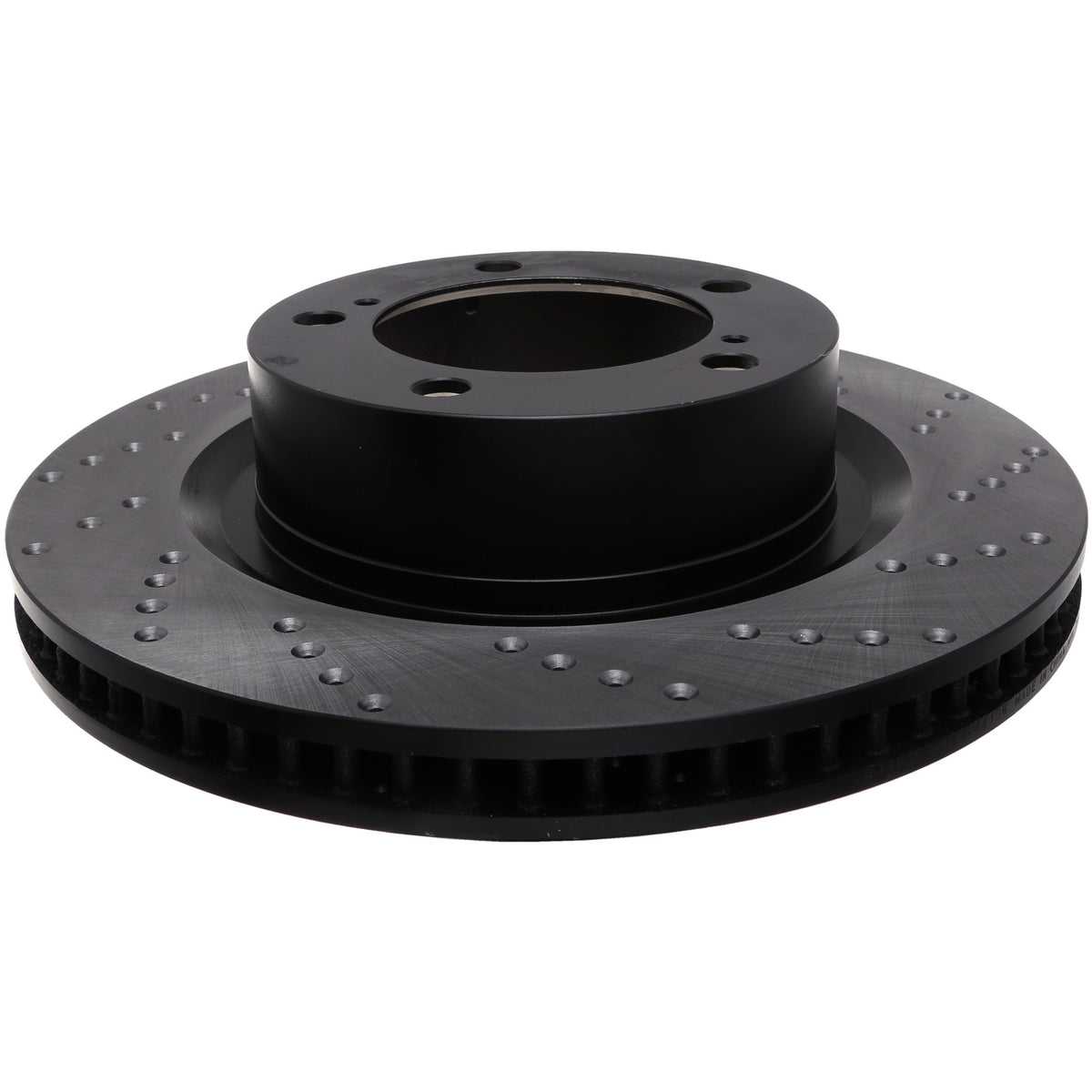 StopTech Sport Cross Drilled Brake Rotor; Front Left