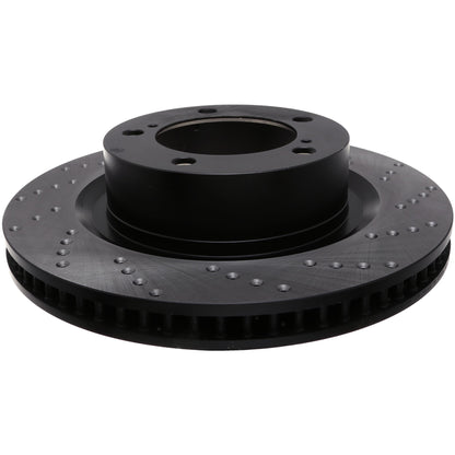 StopTech Sport Cross Drilled Brake Rotor; Front Left