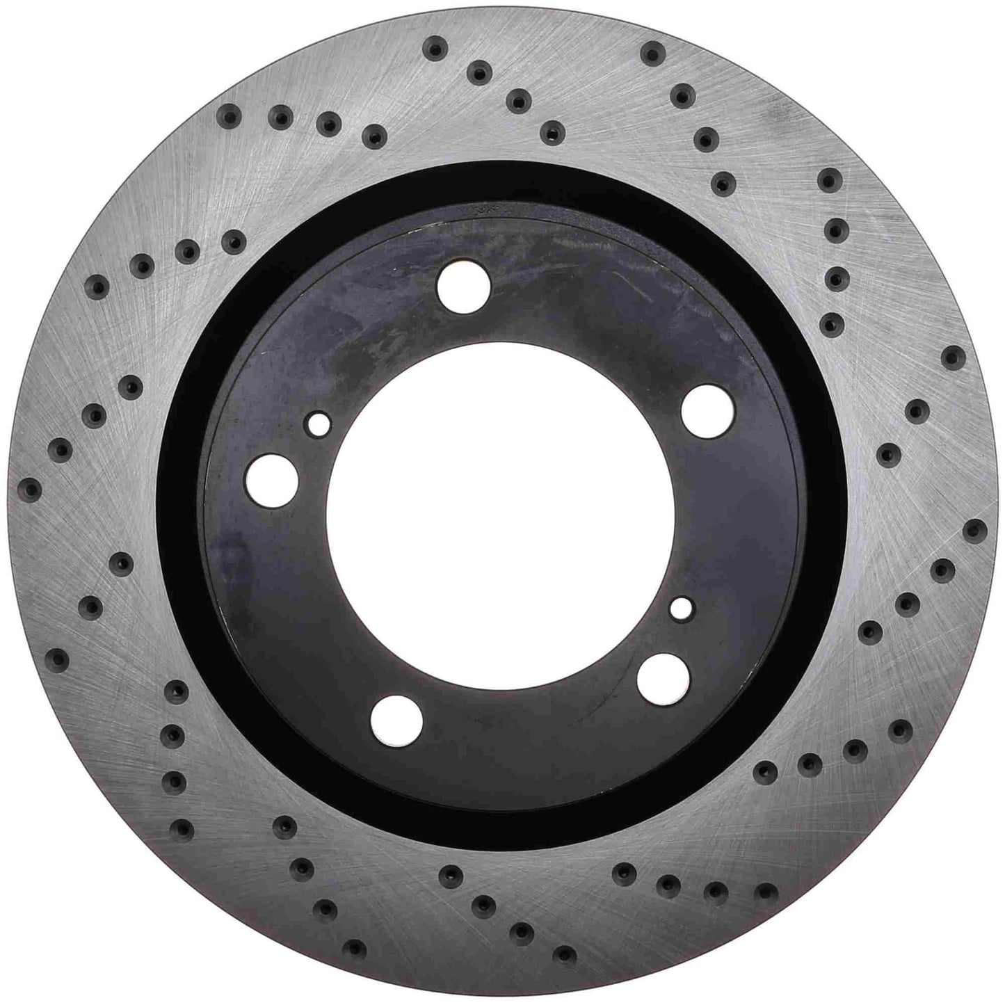StopTech Sport Cross Drilled Brake Rotor; Front Left