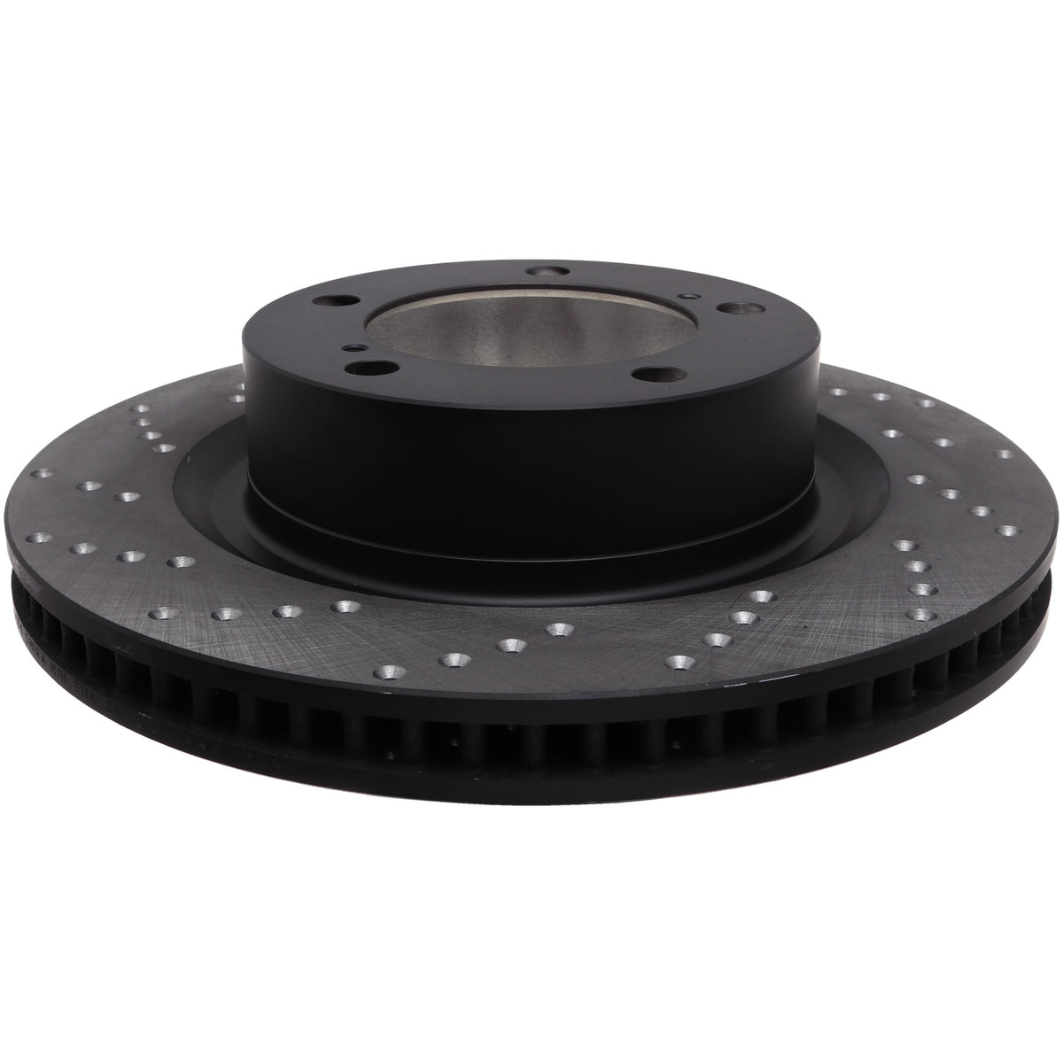 StopTech Sport Cross Drilled Brake Rotor; Front Right