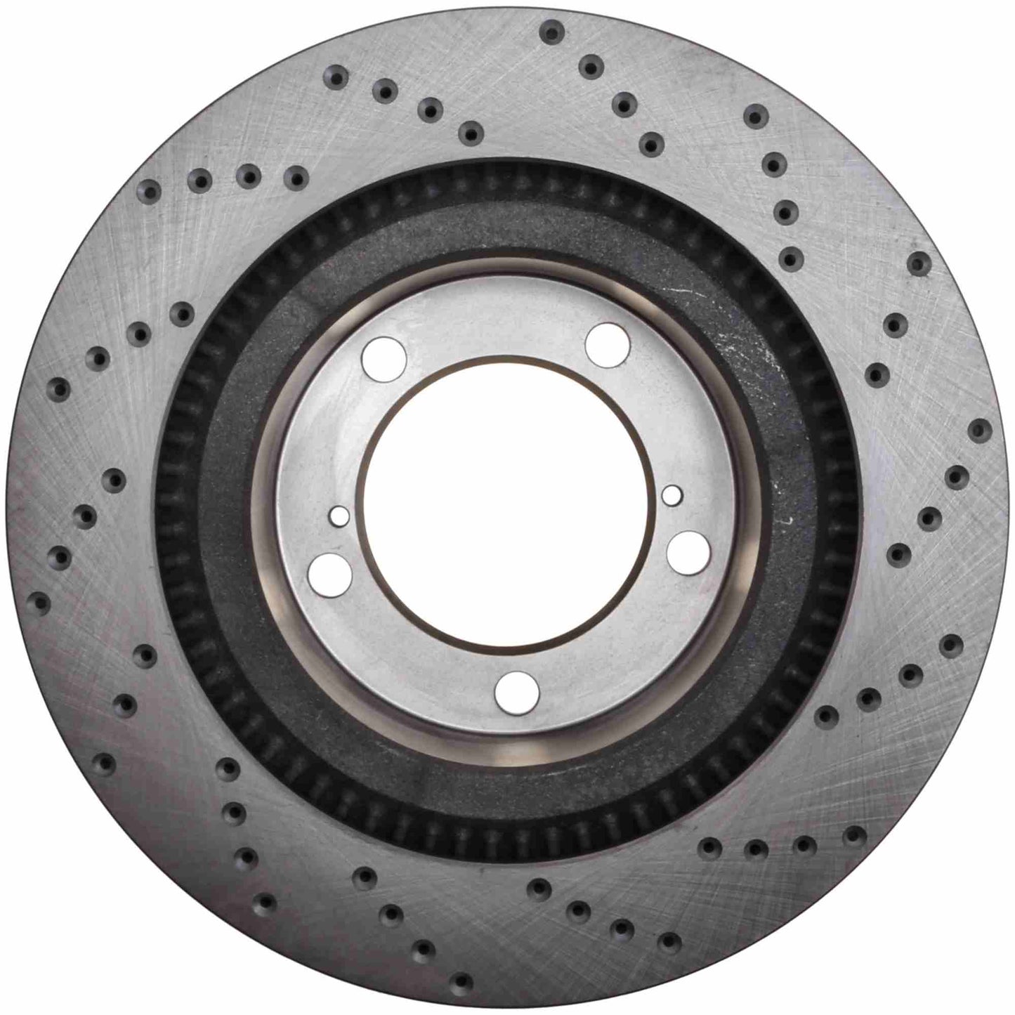 StopTech Sport Cross Drilled Brake Rotor; Front Right