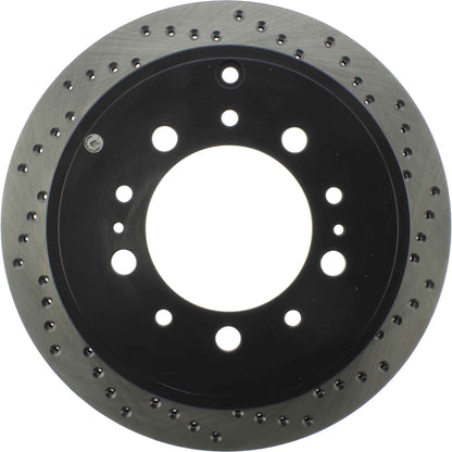 StopTech Sport Cryo Cross Drilled Brake Rotor; Rear Left