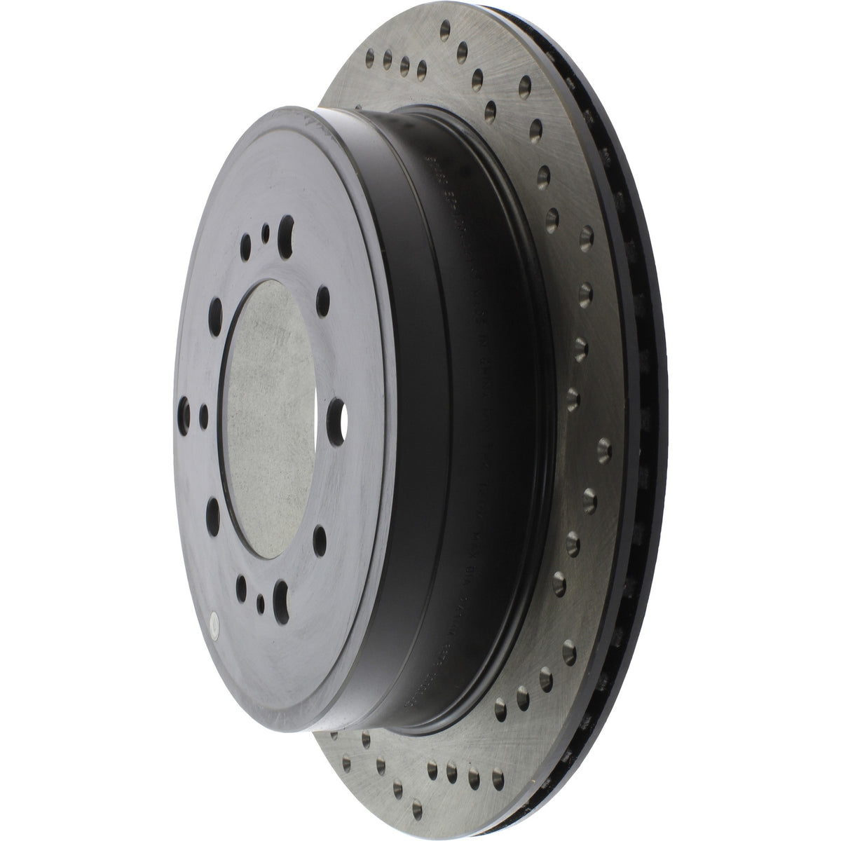 StopTech Sport Cryo Cross Drilled Brake Rotor; Rear Left