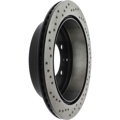 StopTech Sport Cryo Cross Drilled Brake Rotor; Rear Left