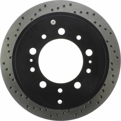 StopTech Sport Cryo Cross Drilled Brake Rotor; Rear Right