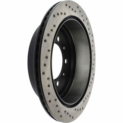 StopTech Sport Cryo Cross Drilled Brake Rotor; Rear Right