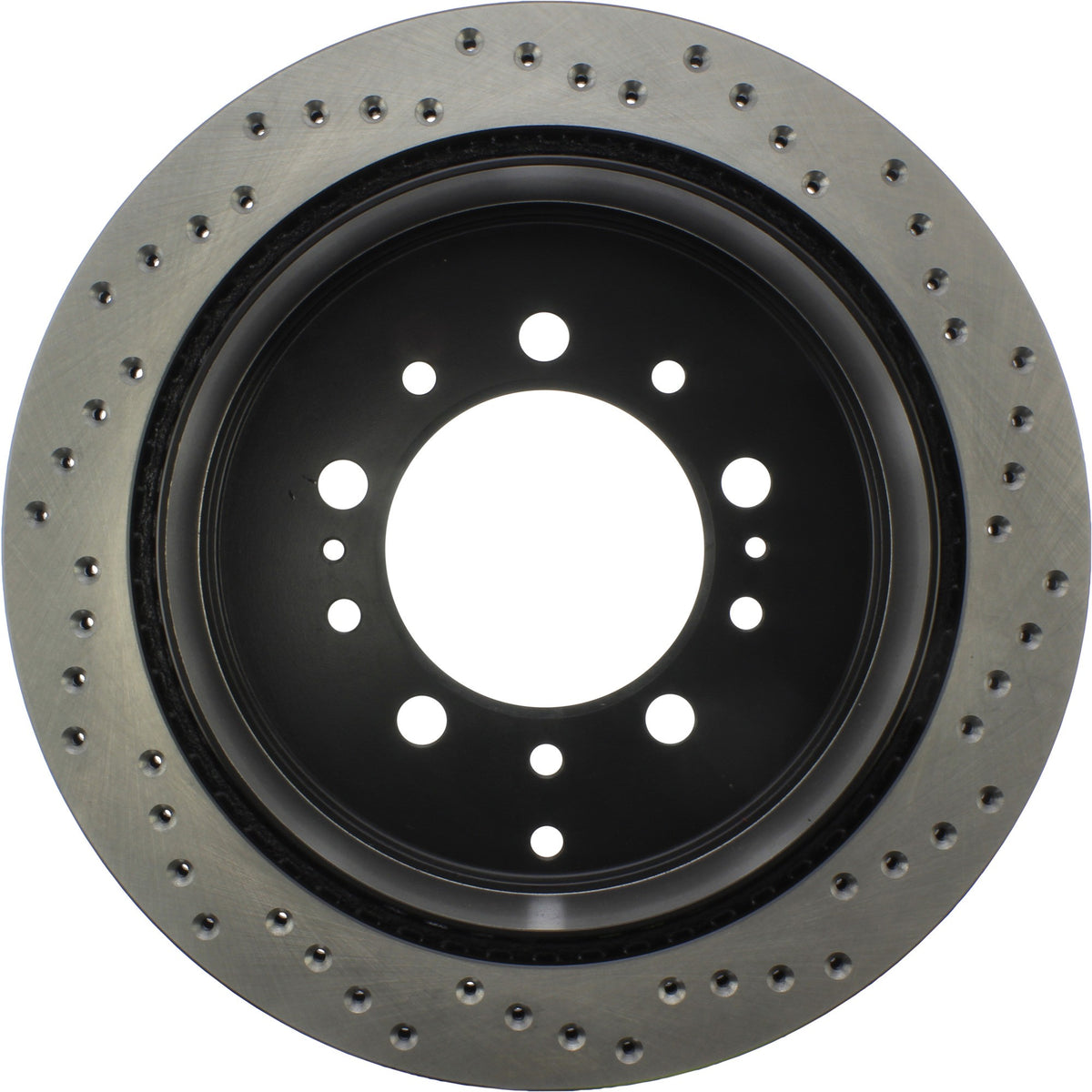 StopTech Sport Cross Drilled Brake Rotor; Rear Right