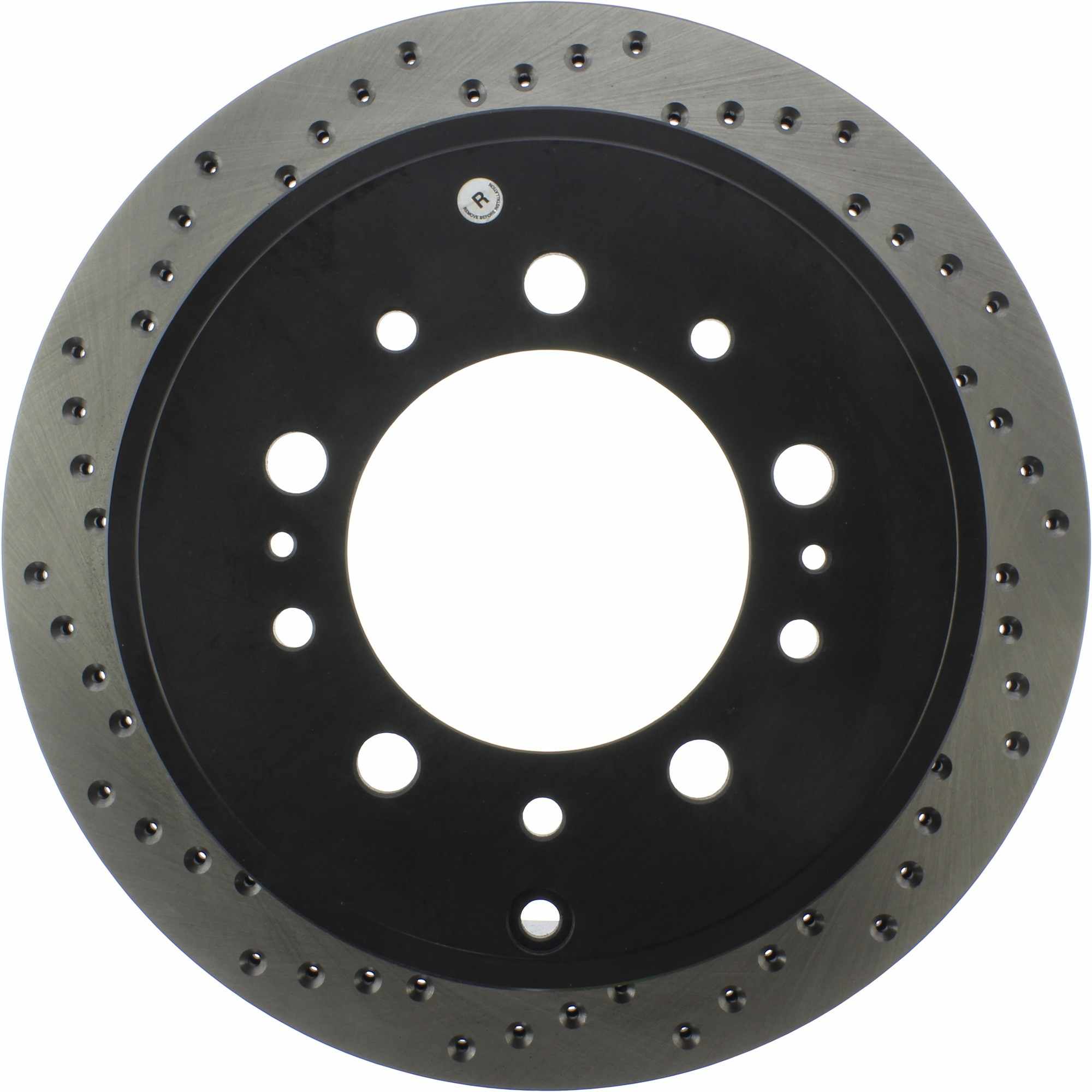 StopTech Sport Cross Drilled Brake Rotor; Rear Right