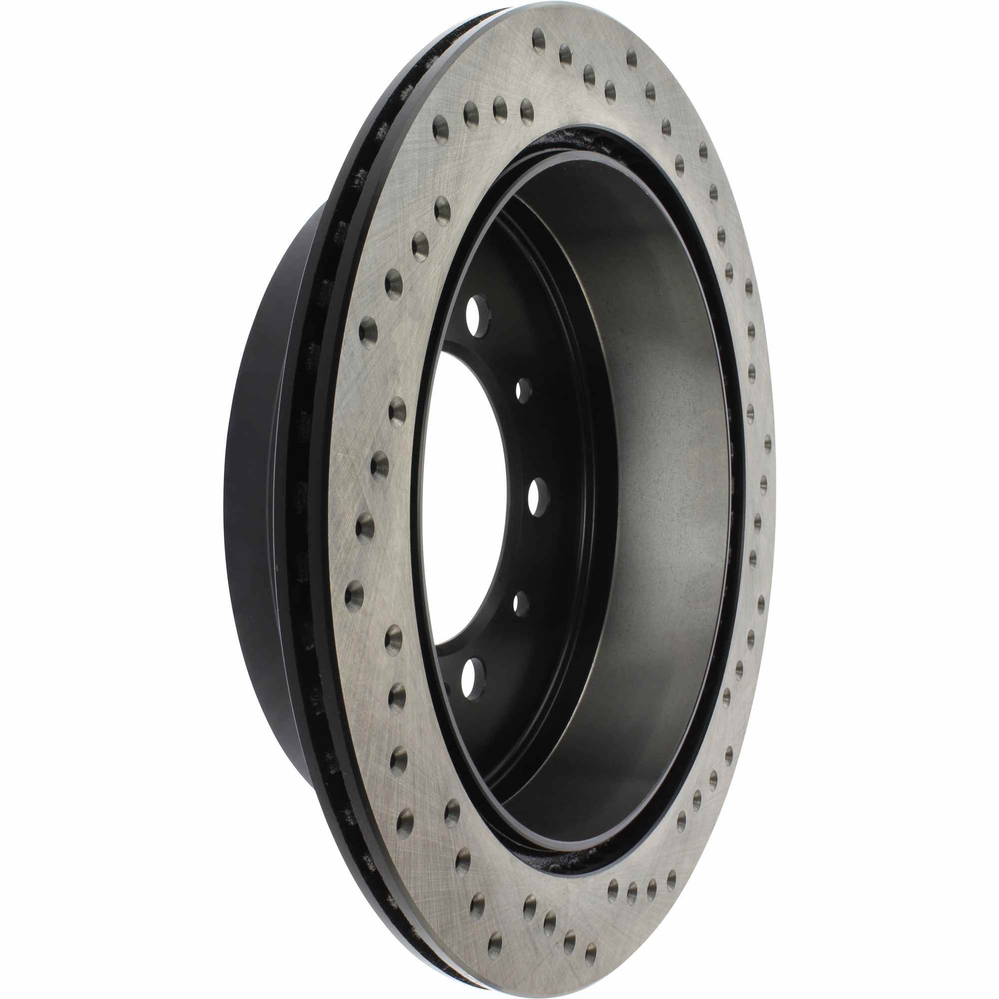 StopTech Sport Cross Drilled Brake Rotor; Rear Right