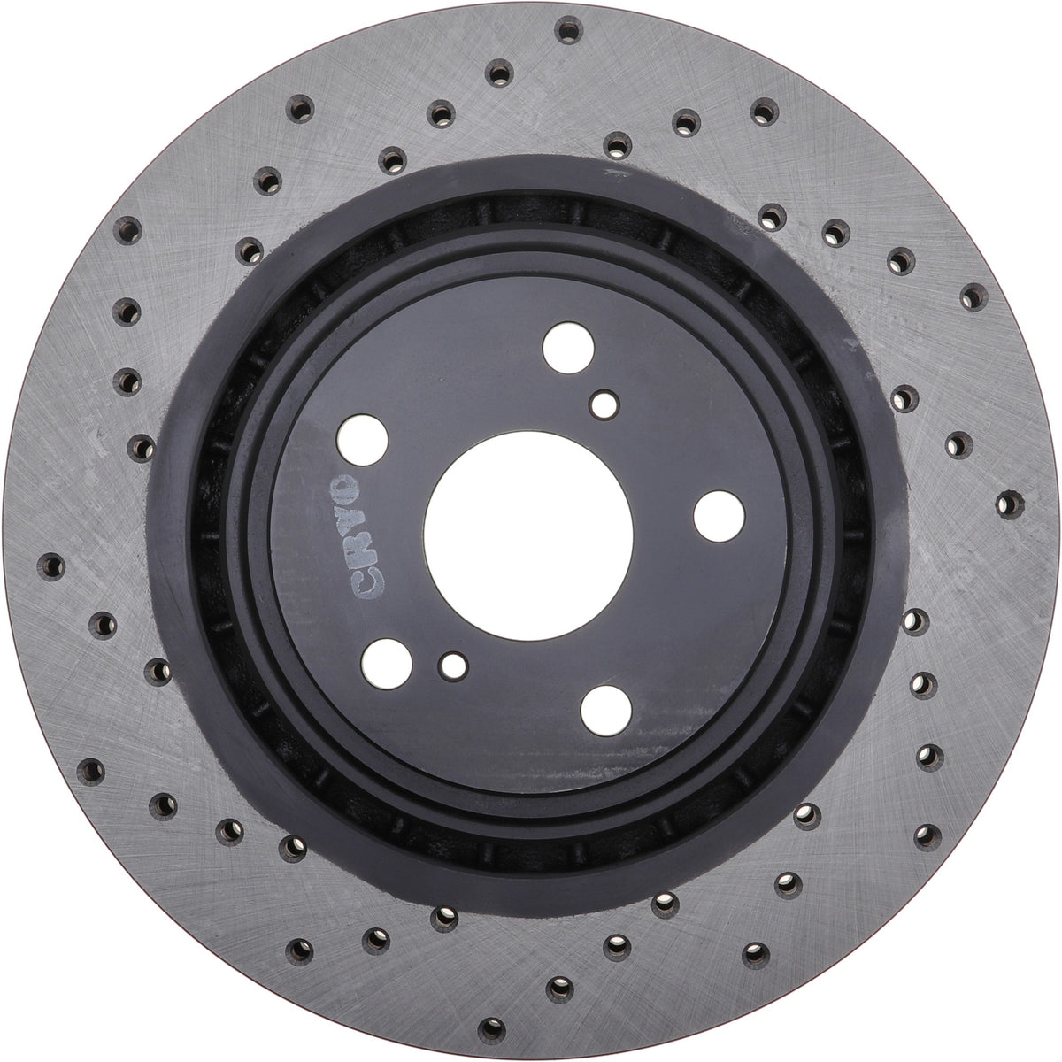 StopTech Sport Cryo Cross Drilled Brake Rotor; Front Right