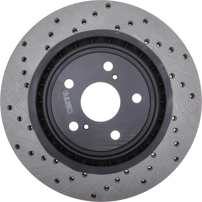 StopTech Sport Cryo Cross Drilled Brake Rotor; Front Right