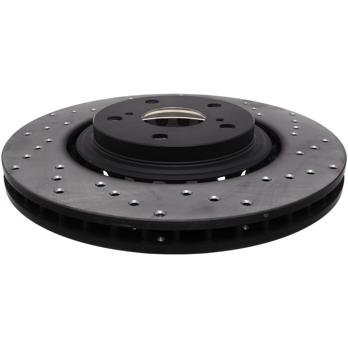 StopTech Sport Cross Drilled Brake Rotor; Front Left