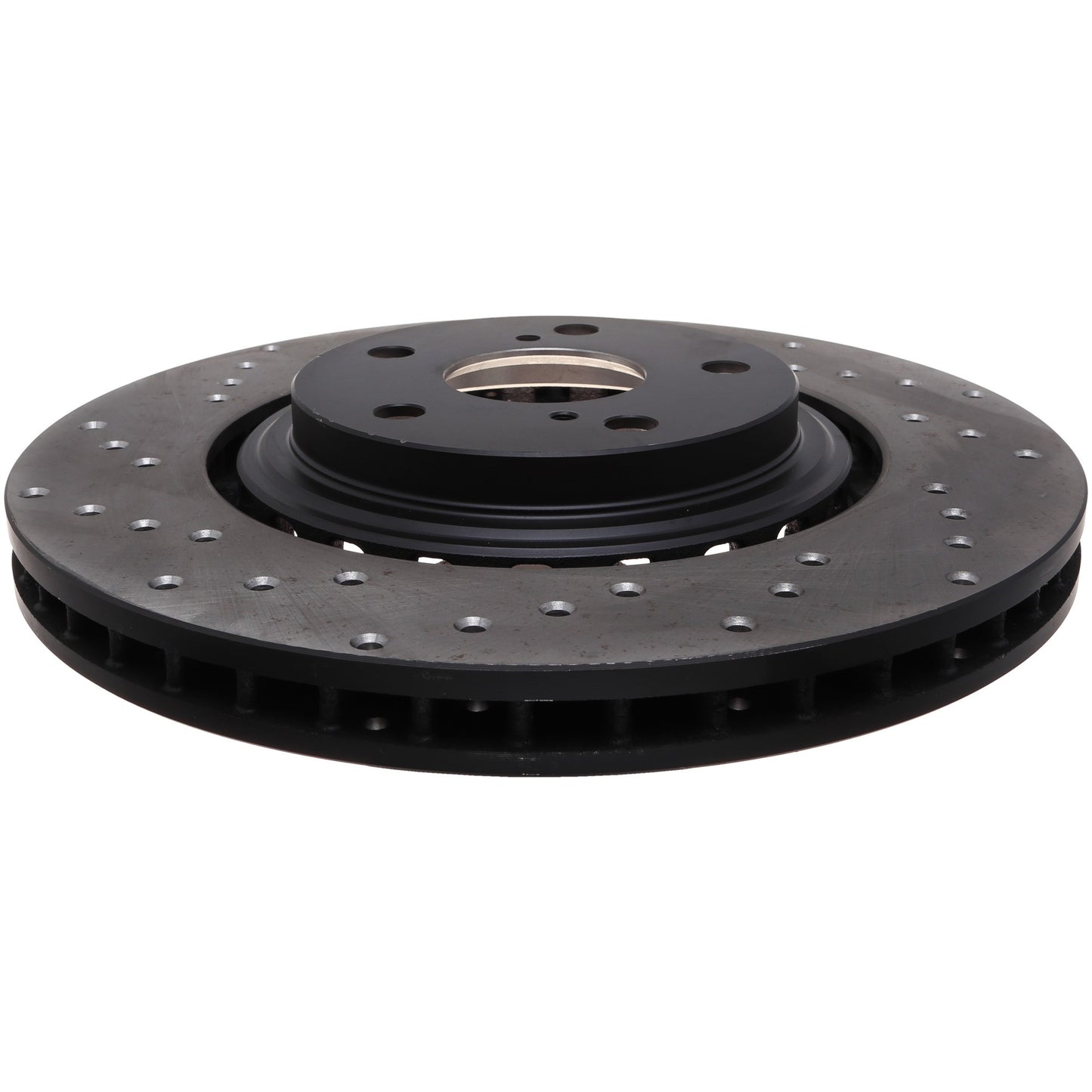 StopTech Sport Cross Drilled Brake Rotor; Front Right