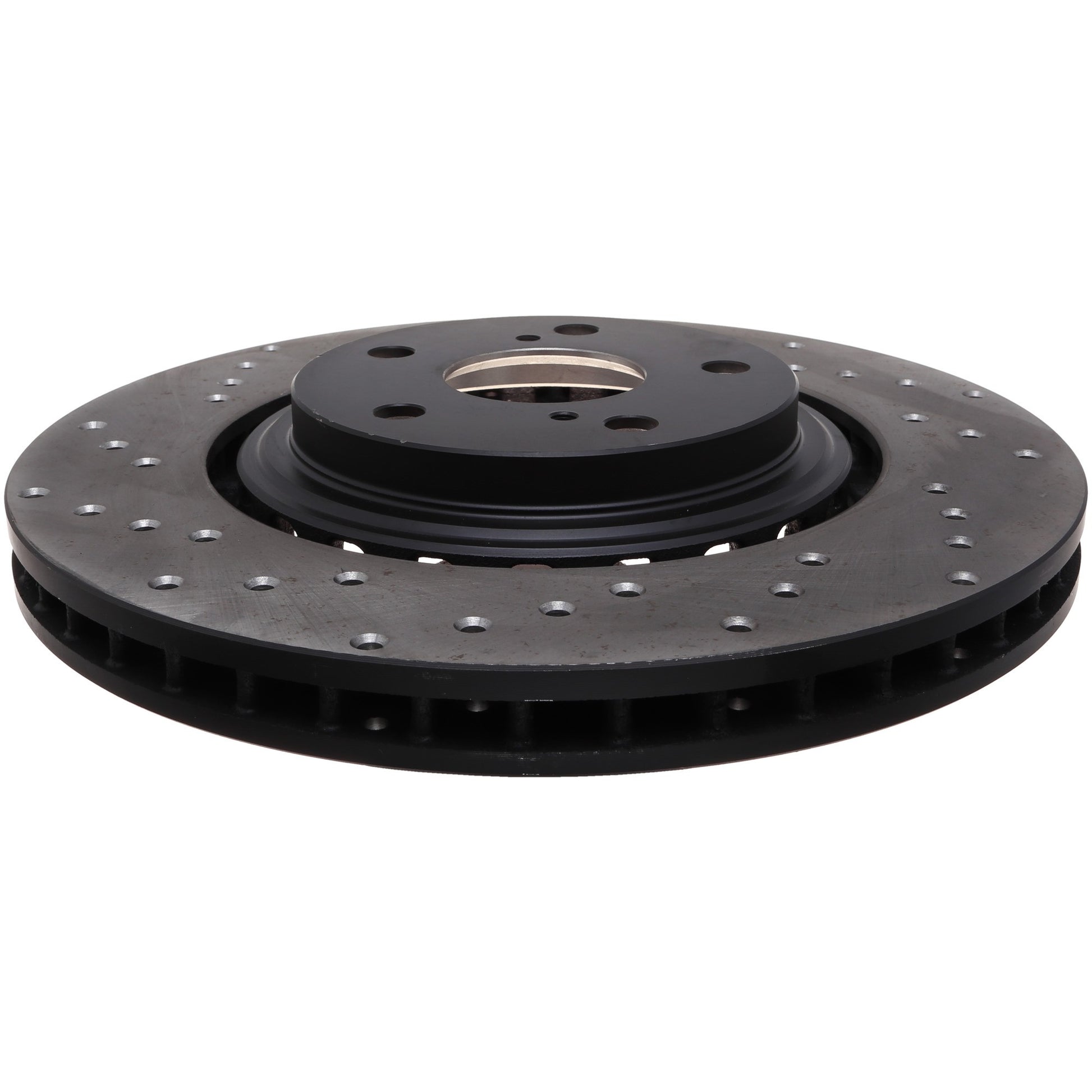 StopTech Sport Cross Drilled Brake Rotor; Front Right