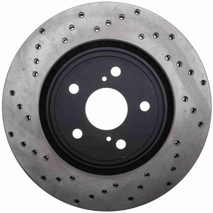 StopTech Sport Cross Drilled Brake Rotor Front Right 128.44158R