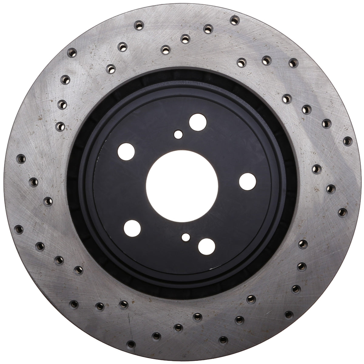 StopTech Sport Cross Drilled Brake Rotor; Front Right