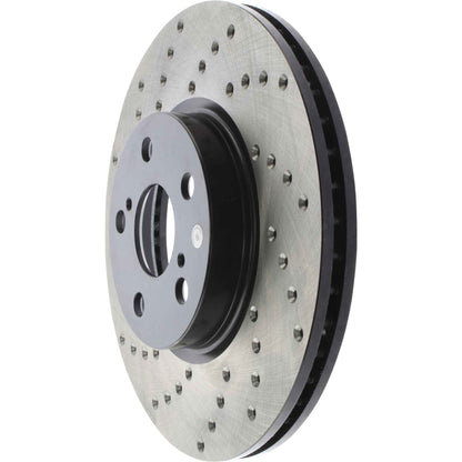 StopTech Sport Cryo Cross Drilled Brake Rotor; Front Right