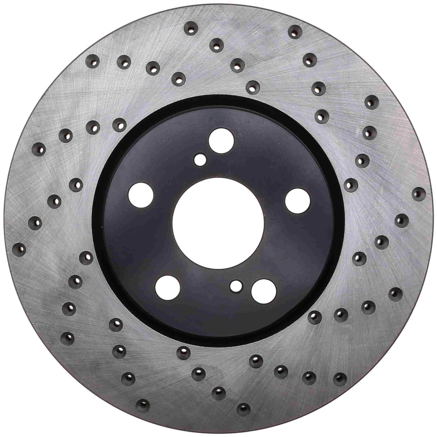 StopTech Sport Cross Drilled Brake Rotor; Front Left