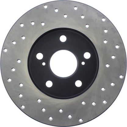 StopTech Sport Cryo Cross Drilled Brake Rotor; Rear Right