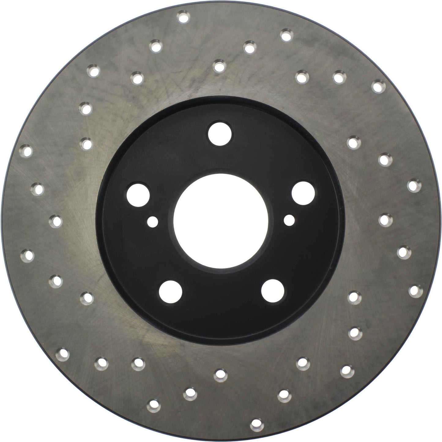 StopTech Sport Cross Drilled Brake Rotor; Rear Left